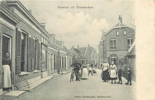 (388-551-053) Giessendam Buse's Boekhandel Hardinxveld, Verzamelen, Ansichtkaarten | Nederland, Zuid-Holland, Verzenden