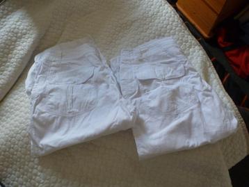 2=1 NIEUW 7/8 BROEK 2x WIT zomer 44 -GRATIS zend beschikbaar voor biedingen