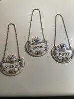 Vintage Flessen Schildjes - Set van 3, Antiek en Kunst, Ophalen of Verzenden