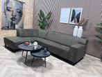 ZGAN Trendy Microleer Hoekbank - Groen - 280 x 190, Ophalen, 250 tot 300 cm, -, -