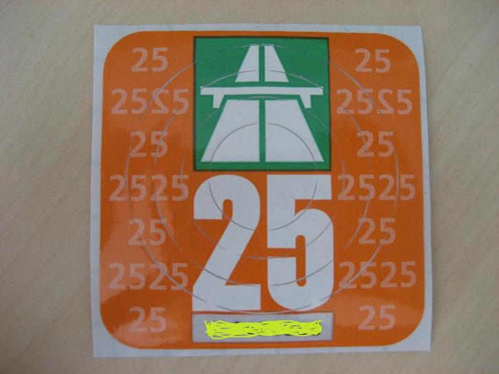 Vignet Zwitserland 2025, Tickets en Kaartjes, Autovignetten, Eén persoon