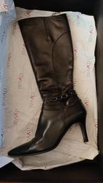 Dyva Italiaanse leer, lange laarzen, maat 37, Ophalen, Hoge laarzen, Zwart, Zo goed als nieuw
