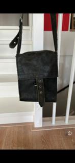 Schoudertas groen leer zgan, Ophalen of Verzenden, Zo goed als nieuw, Groen, Leer