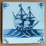 Antieke scheepstegel van ca 1700 - ongerestaureerd, Antiek en Kunst, Ophalen of Verzenden