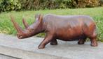 sculpture Neushoorn natuurgetrouw beeld, Antiek en Kunst, Ophalen