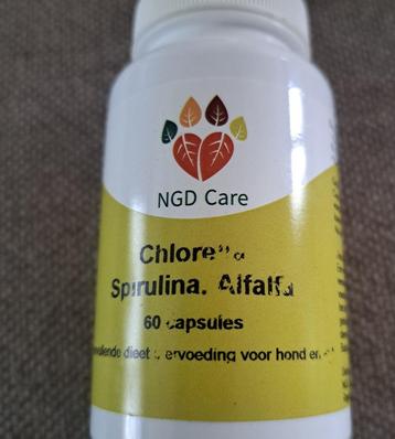 Chlorella, spirulina, alfalfa voor hond/ kat NGD care beschikbaar voor biedingen