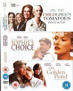 3-DVD Fried Green Tomatoes/Sophie's Choice/On Golden Pond UK, Cd's en Dvd's, Ophalen of Verzenden, 1980 tot heden, Zo goed als nieuw