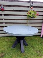 Tuintafel rond 120cm, Tuin en Terras, Tuintafels, Ophalen, Gebruikt, Rond, Hout