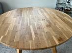 WOOOD eikenhouten ronde eettafel 120cm diameter, Huis en Inrichting, Tafels | Eettafels, Ophalen, Gebruikt, Vier personen, 100 tot 150 cm