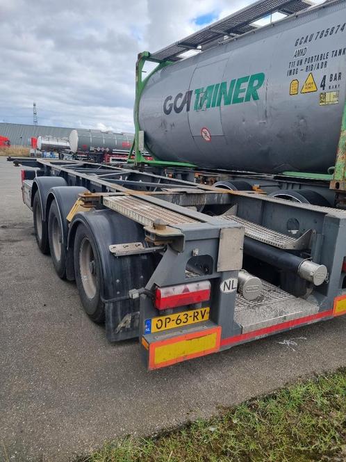 (Tank) Container chassis, Auto's, Vrachtwagens, Particulier, Overige merken, Zilver of Grijs, Dealer onderhouden, Ophalen