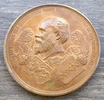 Jaar 1883 Willem 3 Grote Bronzen Herdenkings Penning Handel