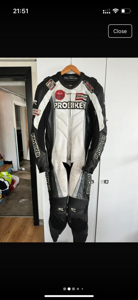 Race motorpak + motorschoenen probiker, Motoren, Kleding | Motorkleding, Tweedehands, Ophalen of Verzenden