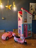 Barbie Malibu huis met veel Barbies & accessoires!, Ophalen of Verzenden, Gebruikt, Poppenhuis
