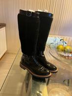 super aparte laarzen AGL bont/leer zwart NIEUWSTAAT, Hoge laarzen, Verzenden, Zwart, Zo goed als nieuw