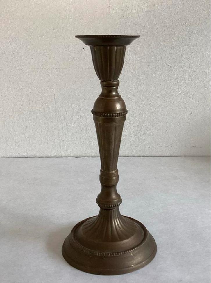Kandelaar - messing 16,5 cm hoog, Antiek en Kunst, Antiek | Kandelaars, Overige materialen, Ophalen of Verzenden
