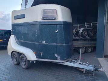 Bockman 2 paards trailer Polyester en zadelkamer 2999 euro