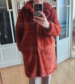 Namaak bontjas maat L. Prachtige kleur brique. Zgan, Ophalen of Verzenden, Zo goed als nieuw, Maat 38/40 (M)