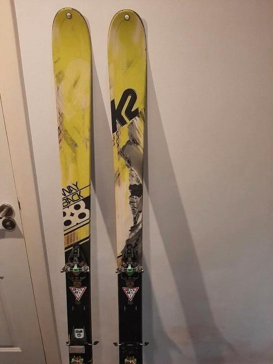 K2 Wayback88 174cm toerskies inclusief vellen, Sport en Fitness, Skiën en Langlaufen, Gebruikt, Ski's, Skiën, Overige merken, 160 tot 180 cm