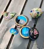 5 cloisonne voorwerpjes, Ophalen of Verzenden