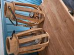 Houten windlicht, Huis en Inrichting, Ophalen, Gebruikt, Kandelaar, Hout