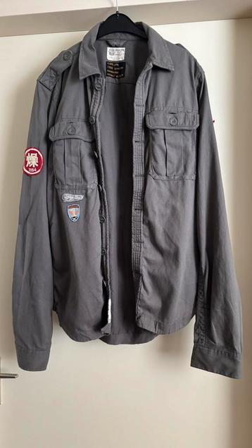 Superdry army overhemd blouse, vest, jasje, shacket mt. L beschikbaar voor biedingen