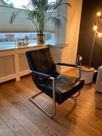 Zwarte leren stoel van XOOON, Huis en Inrichting, Fauteuils, Ophalen of Verzenden, Zo goed als nieuw