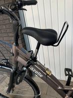 Zadel op stang voor damesfiets, Fietsen en Brommers, Ophalen, Gebruikt, Voorzitje, Voetsteuntjes