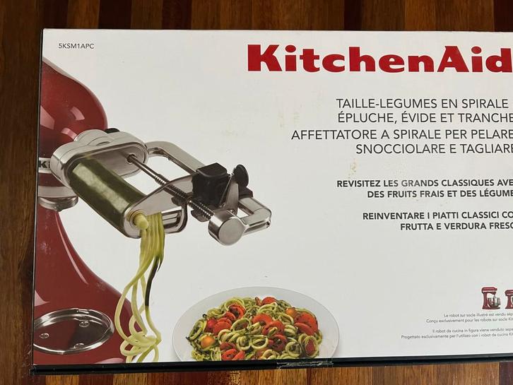 KitchenAid Spiraalsnijder, Witgoed en Apparatuur, Keukenmixers, Zo goed als nieuw, Minder dan 1 liter, 1 snelheid, Vaatwasserbestendig