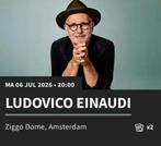 2 tickets Einaudi 6 juli Amsterdam, Twee personen, Juli