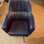 Fauteuils izgs./ leer!, Huis en Inrichting, Fauteuils, Ophalen, Zo goed als nieuw, 50 tot 75 cm, Leer