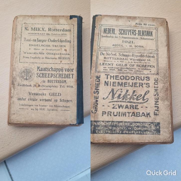 Nederlands Schippers Almanak 1921, Antiek en Kunst, Antiek | Boeken en Bijbels, Ophalen of Verzenden