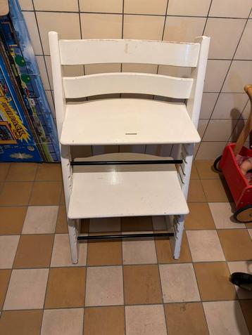 Tripp trapp stoel stokke wit beschikbaar voor biedingen