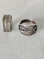 2 verschillende Zilveren Filigrain Ringen, Ophalen of Verzenden, Dame, Zilver, Zilver