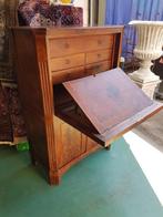 Mooi en antiek secretaire/klepbureau met Cuba mahoniehout., Ophalen, Gebruikt, ., .