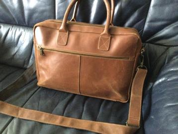 Prachtige laptoptas reistas shopper weekendtas geruwd leer beschikbaar voor biedingen