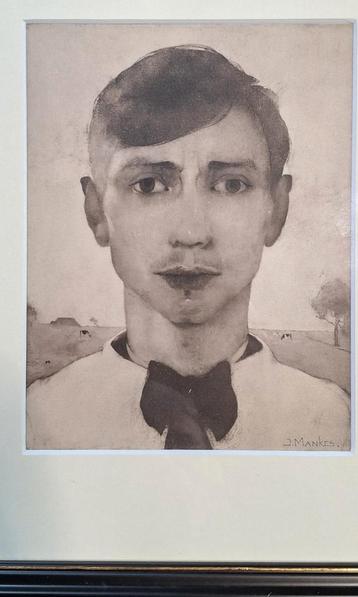 zelfportret Jan Mankes 1889- 1920 (after) beschikbaar voor biedingen