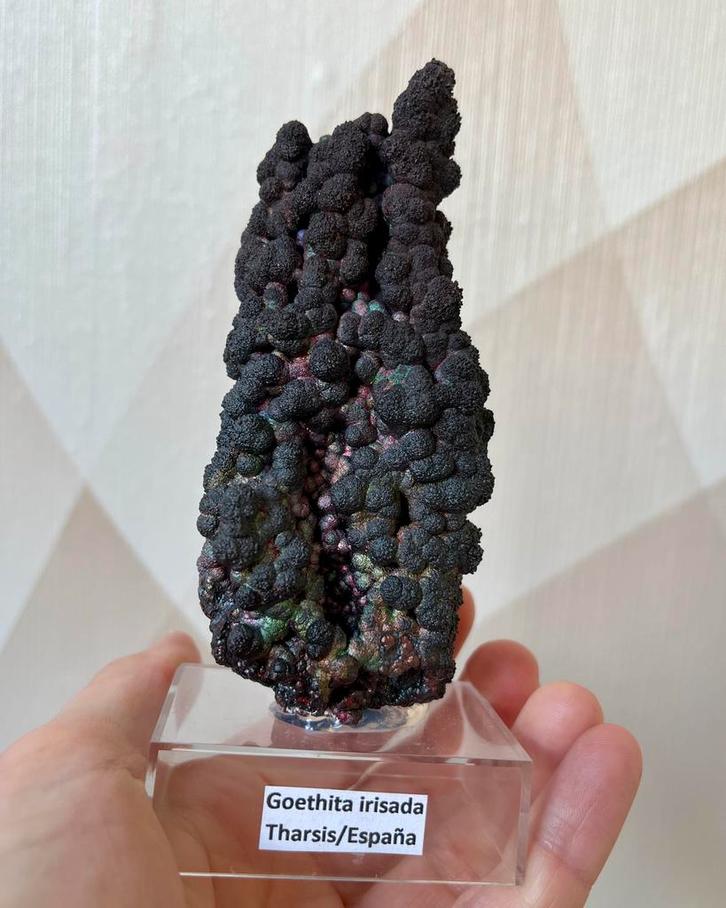 Iriserende goethiet (Tharsis, Spanje), Verzamelen, Mineralen en Fossielen, Ophalen of Verzenden