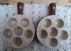 2 Franse escargot / slakken ovenschaaltjes, Emile Henry, Antiek en Kunst, Curiosa en Brocante, Ophalen of Verzenden