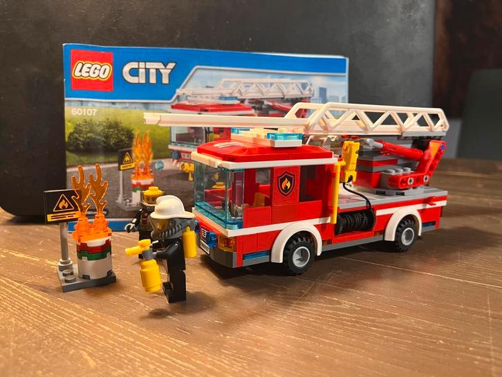 LEGO City Ladderwagen 60107, Kinderen en Baby's, Speelgoed | Duplo en Lego, Gebruikt, Lego, Ophalen