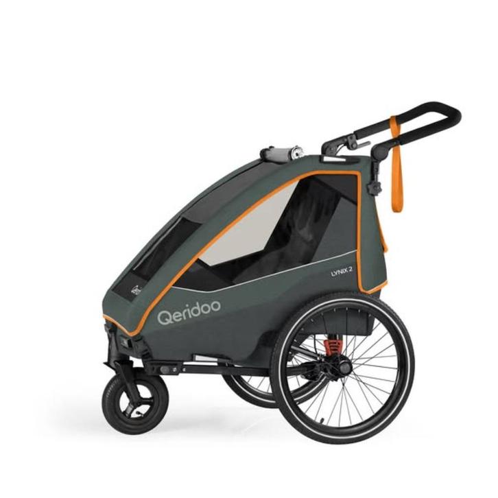 Qeridoo Fahrradanhänger Lynix 2, Fietsen en Brommers, Fietsaccessoires | Aanhangers en Karren, Nieuw, Kinderkar, 80 kg of meer