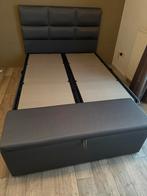 Grijze tweepersoons bed, Ophalen, Tweepersoons, 200 cm, 160 cm
