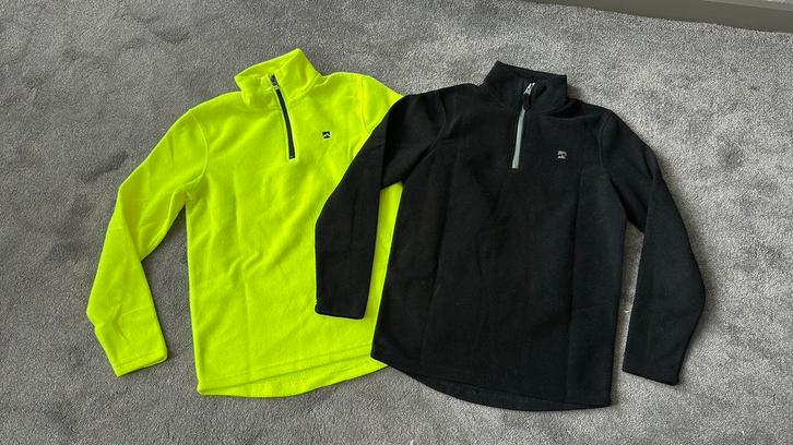 Skipullies fleece set van 2 felgeel en zwart mt 158/164, Kinderen en Baby's, Kinderkleding | Maat 158, Zo goed als nieuw, Jongen of Meisje
