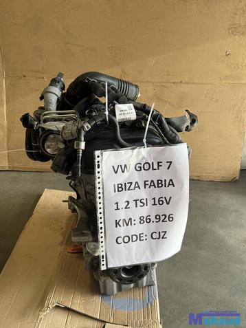 VW GOLF 7 IBIZA POLO FABIA 1.2 TSI 16V Motorblok motor CJZ beschikbaar voor biedingen