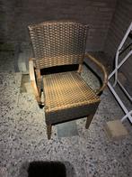 Tuinstoel kunststof Rotan gevlochten, alu frame supersterk, Ophalen, Gebruikt, Aluminium
