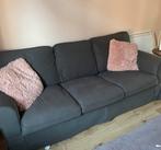 Bank 3-zits en voetenbank, Ophalen, Gebruikt, 75 tot 100 cm, 200 tot 250 cm