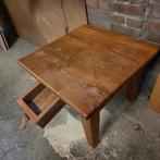 Teak Tafeltje 60 x 60 cm, Huis en Inrichting, Tafels | Salontafels, Ophalen, Gebruikt, 50 tot 100 cm, 50 tot 100 cm