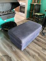 Donkergrijze poef - 100x55x45 cm, Huis en Inrichting, Banken | Voetenbanken en Poefen, Ophalen, Gebruikt, 75 tot 100 cm, Stof