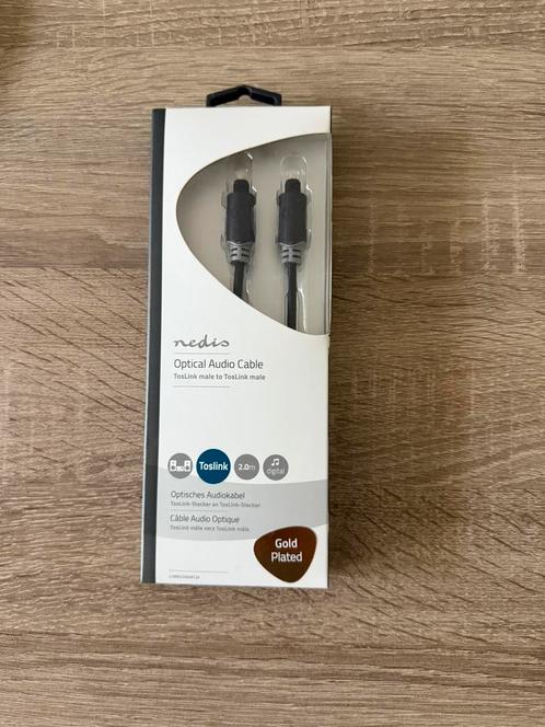 Nedis CABW25000AT20 optische audiokabel, Audio, Tv en Foto, Audiokabels en Televisiekabels, Zo goed als nieuw, Optische kabel