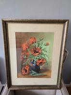 Schilderij Klaprozen door J. Wassink, 1943, Antiek en Kunst, Kunst | Schilderijen | Klassiek, Ophalen of Verzenden