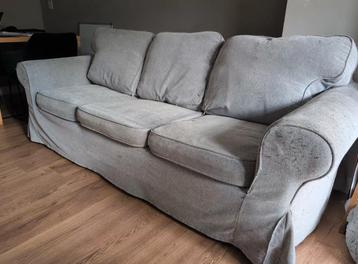 Bank grijs (licht grijs) 3-zitsbank 